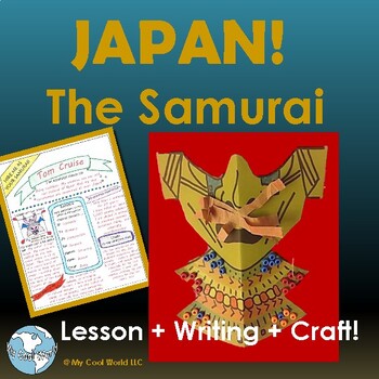 Preview of Japan! The Samurai in Feudal Japan—Lesson, Writing, Armor Mask Craft, Gr 3 - 8