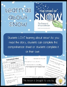 Preview of Learn all about SNOW! - The Story of Snow