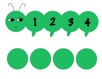 Preview of Learn colors and numbers caterpillar game