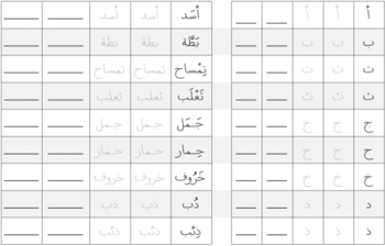 Preview of Learn how to write the Arabic letters - تعلم كتابة الأحرف العربية والحيوانات