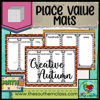 Preview of Learn in Style Place Value Mats-Creative Autumn Edition