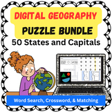 Learn the 50 States EASEL Digital Puzzle Pack BUNDLE