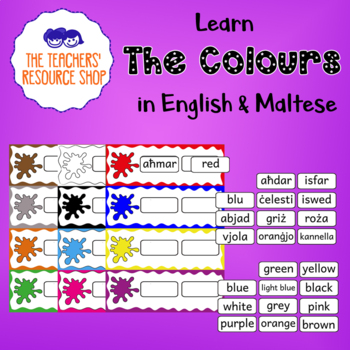 Preview of Learn the Colours in English and Maltese (Il-kuluri)