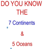 Learn the Continents & Oceans