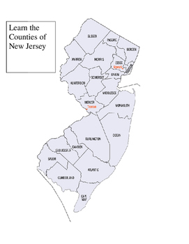 Preview of Learn the Counties of New Jersey