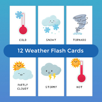 snowy flash card