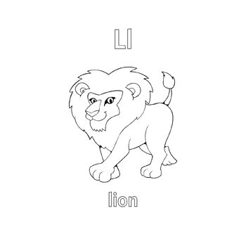 Learn the alphabet English letters and words with a coloring activity ...