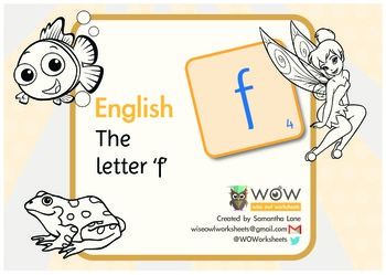 Preview of Learn the alphabet: The letter 'f'