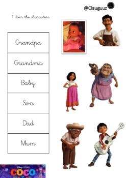 Learn the family with coco (dad, mum, grandma) by GUZZteacher