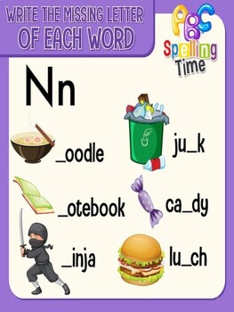 Preview of Learn the letter N: let's learn about the letter N - Let's learn the alphabet!