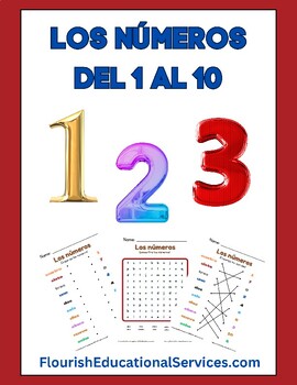 Preview of Learn the numbers 1 - 10 in Spanish Activity Pack