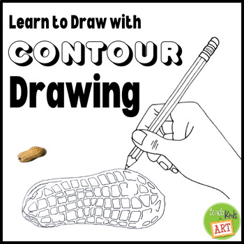 Preview of Learn to Draw with Contour Drawing: 6 Fun Drawing Activities for Grades 3 & Up