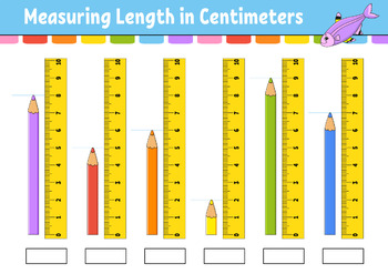 Preview of Learn to Measure: Pencil Length Measurement Activity in Centimeters