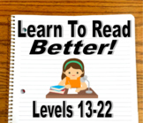 Learn to Read Better Reading Program Bundle Units 13-22