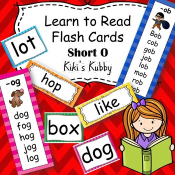 Preview of Learn to Read Flash Cards: Short O Word Families