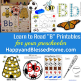Learn to Read Letter B Activity Pack