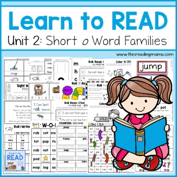 Preview of Learn to Read - Short o Unit 2