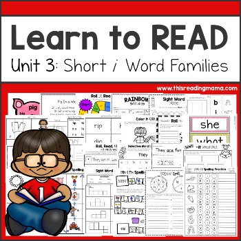 Preview of Learn to Read - Short i Unit 3