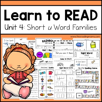 Preview of Learn to Read - Short u Unit 4