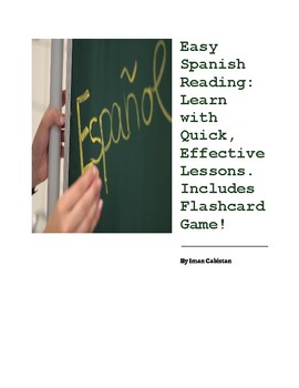 Preview of Learn to Read Spanish- Easy Guide