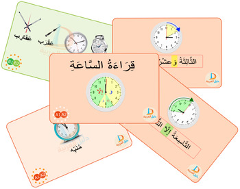 Learn to Read the Clock in Arabic with Retractable Cards by ALI MOHAMED