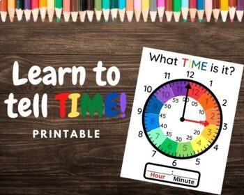 Learn to Tell TIME- Telling Time LIFE SKILL - Interactive Learning Clock