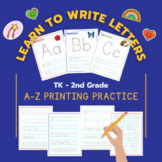 Learn to Write Letters: Alphabet A-Z Printing and Handwrit
