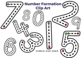 Clip Art- Number Tracing and Number Formation Learn to Wri