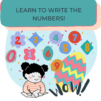 Preview of Learn to Write The Numbers.