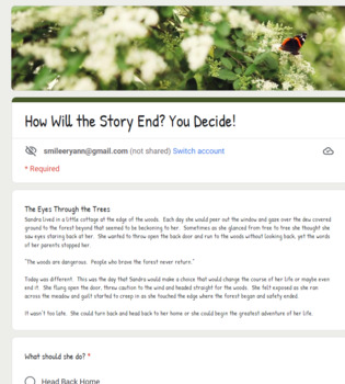 Preview of Learn to Write a Story with Multiple Endings