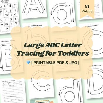 Preview of Learn to Write the Alphabet: Jumbo ABC Tracing Book