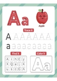 Learn to draw the alphabet with the help of illustrations 