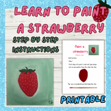Learn to paint a strawberry ART CLASS - Painting lessons s