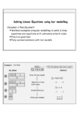 Intro - Linear equations using bar modelling - Buy the wor