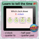Learn to Tell the Time #1 BOOM Deck - Analog Clock Practice