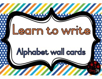 Preview of Learn to write - Alphabet Wall Cards