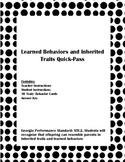 Learned Behaviors and Inherited Traits Quick Pass Game