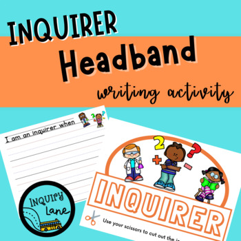 Preview of Headband Hats for SEL Writing Activity IB PYP Learner Profile Traits Inquirers