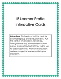 Learner Profile Interactive Cards (IB)