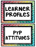 Learner Profile and PYP Attitudes Poster Set