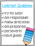 Learner Qualities Posters - FREEBIE!