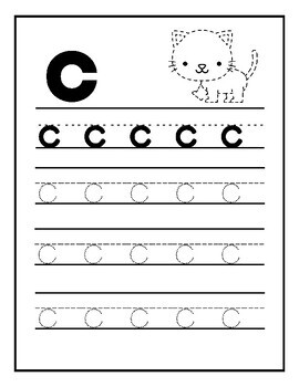 Learning ABC's Trace, Color and Handwriting Worksheets | TPT