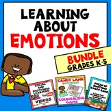 Learning About EMOTIONS Bundle for SEL or Counseling; Grades K-5