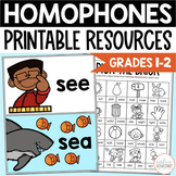 Homophones Activities - Student Book, Teaching Posters, Ga