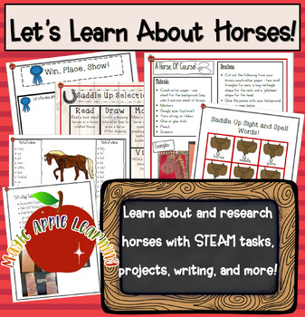 Learning About Horses | Horses Unit Study | Horse Activities | TpT