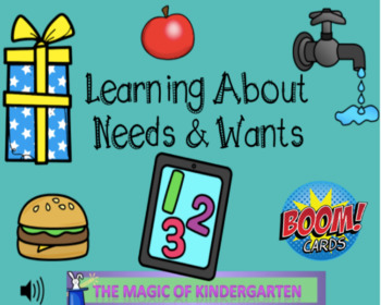Preview of Learning About Needs & Wants~Boom Cards