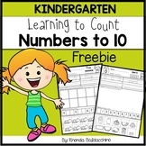 Learning About Numbers to 10 ~ Freebie