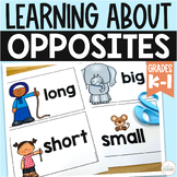 OPPOSITES - Teaching Posters, Games, and Practice Worksheets