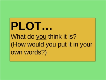 Preview of Learning About PLOT: A Powerpoint Presentation