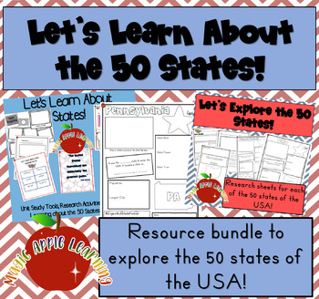 Preview of Learning About the 50 States Bundle
